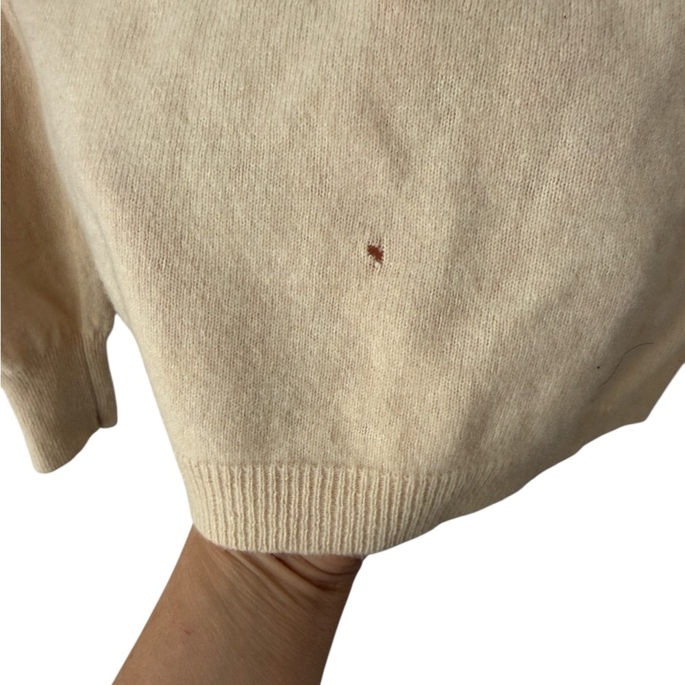 Unique Lucky Brand Fine Clothier Lambswool Sweater Size S | Flawed / As-Is - Picture 6 of 7